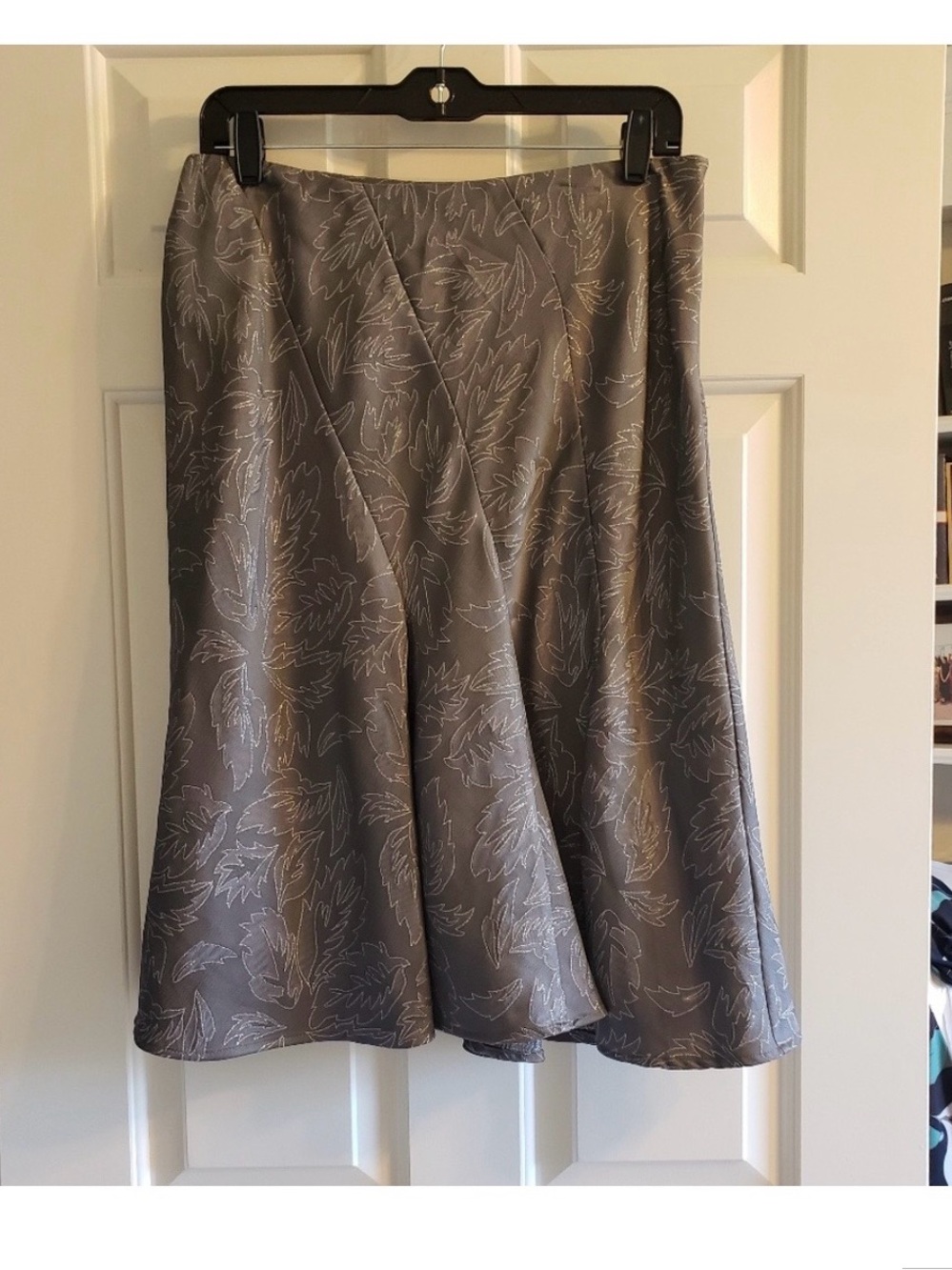 ✨ Style & Co. Shimmering Botanical A-Line Midi Skirt ✨